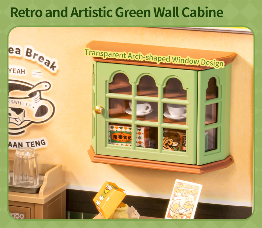 Rolife Hong Kong Bites Cafe DIY Miniature House DW021 - Mô hình tiệm ăn Hồng Kông lắp ráp - Rolife