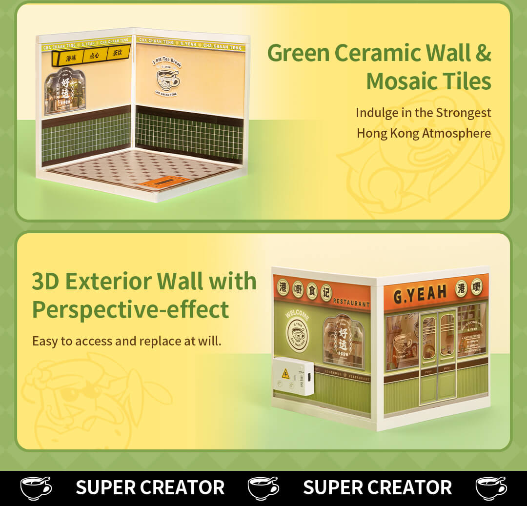 Rolife Hong Kong Bites Cafe DIY Miniature House DW021 - Mô hình tiệm ăn Hồng Kông lắp ráp - Rolife