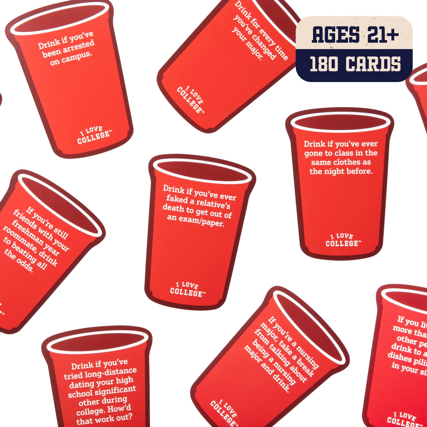 I Love College: The Ultimate Drinking Card Game - Board Game Thẻ Bài Tiệc Tùng - Relatable - Hình ảnh bổ sung 4
