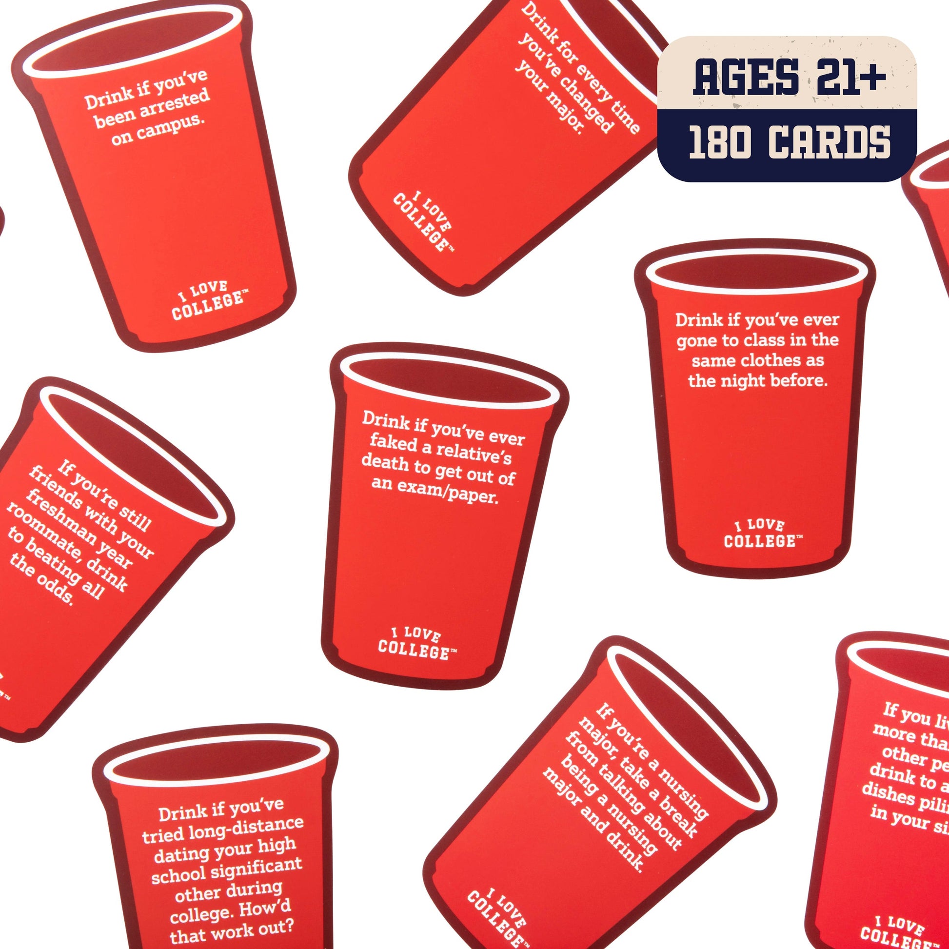 I Love College: The Ultimate Drinking Card Game - Board Game Thẻ Bài Tiệc Tùng - Relatable - Hình ảnh bổ sung 4