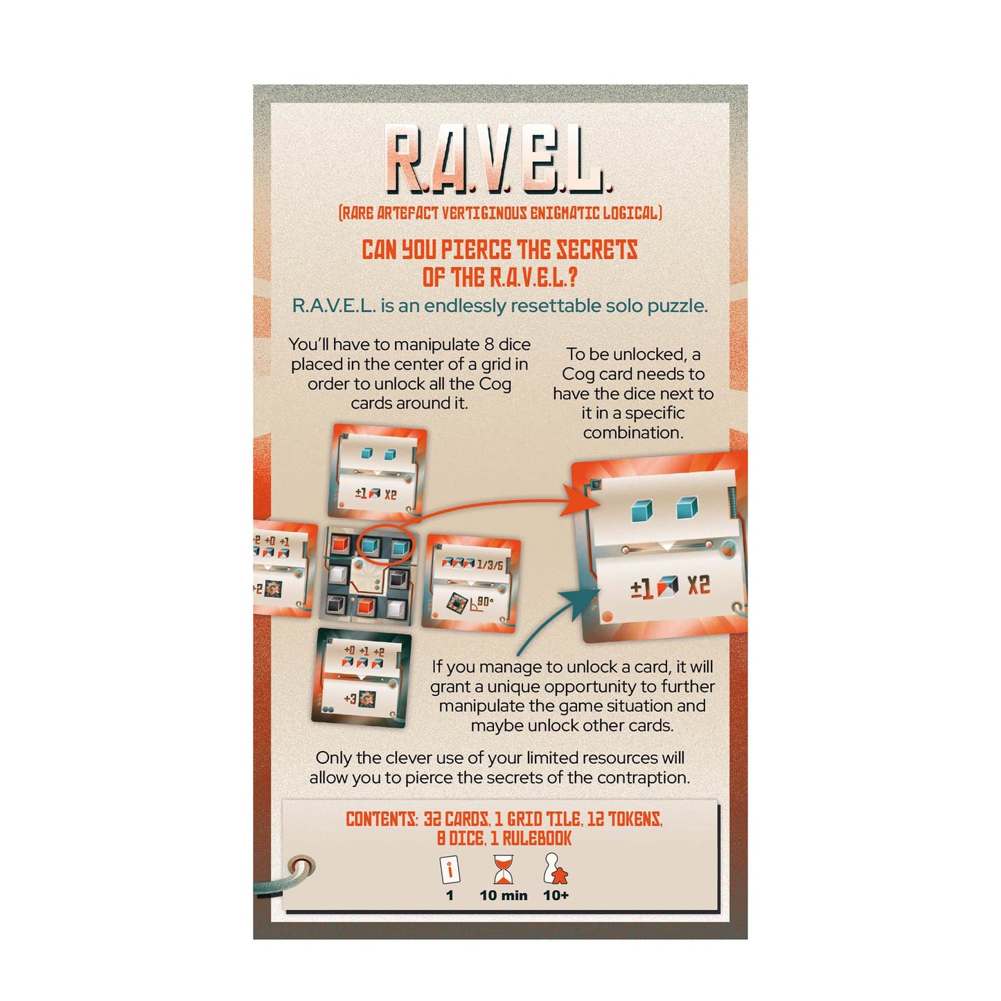 RAVEL Puzzle Game - Board Game Giải Đố Solo - inPatience Games