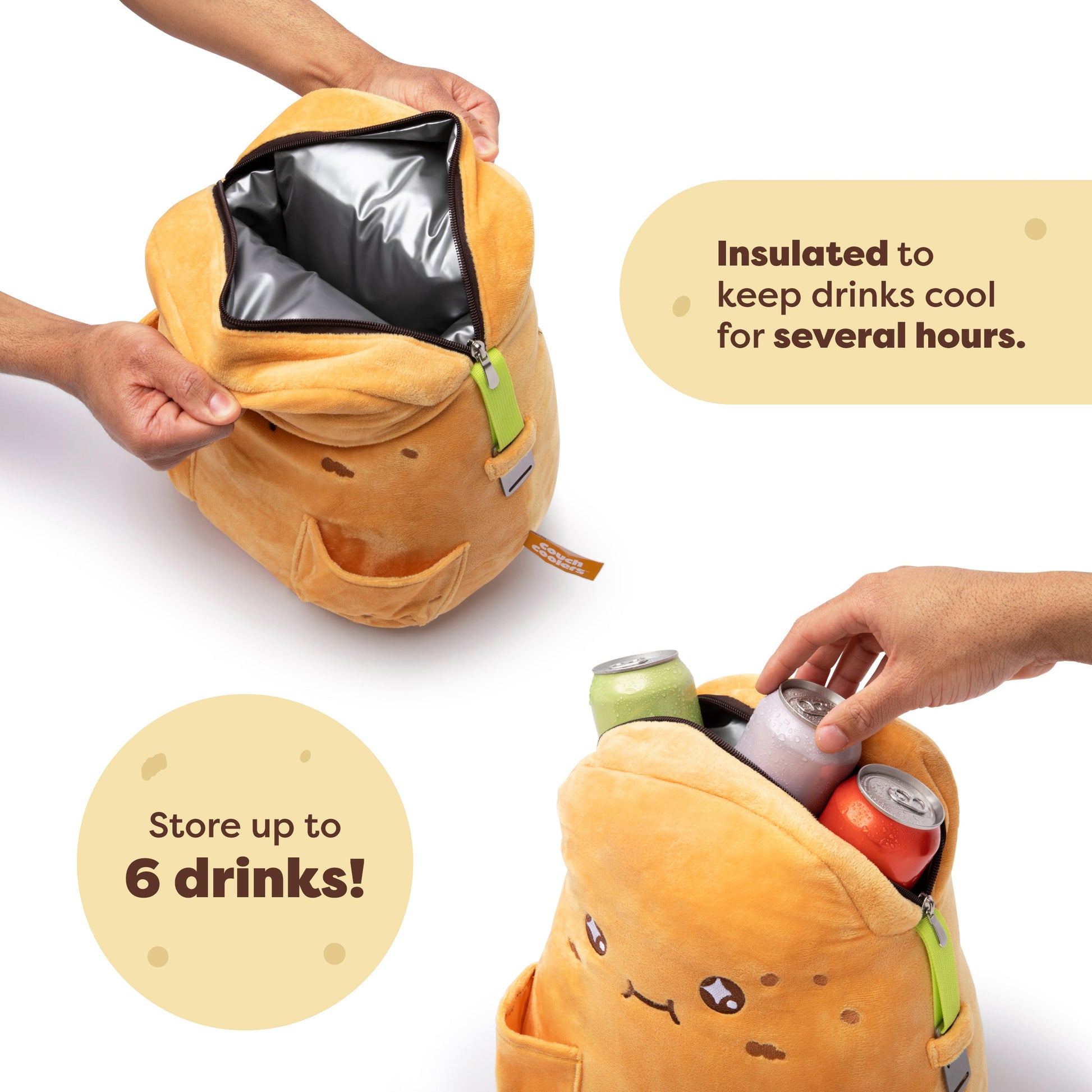 Couch Cooler - Túi Giữ Nhiệt Đồ Uống Sofa Hình Củ Khoai Tây - Relatable - Hình ảnh bổ sung 4