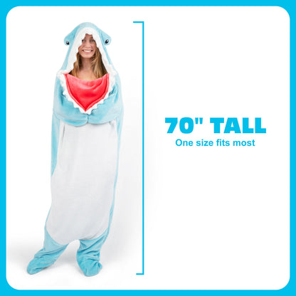 Cozy Concepts Co. Hammerhead Shark Blanket With Sleeves - Chăn Cá Mập Hammerhead Có Tay Tiện Lợi - Cozy Concepts Co. - Góc nhìn khác 3