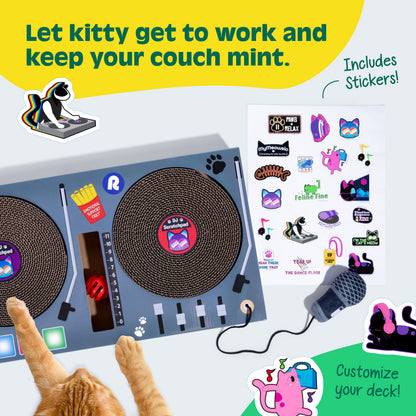 DJ Scratchpad for Cats – Bàn Cào Móng Hình Bàn Xoay DJ Cho Mèo – Relatable - Hình ảnh bổ sung 5