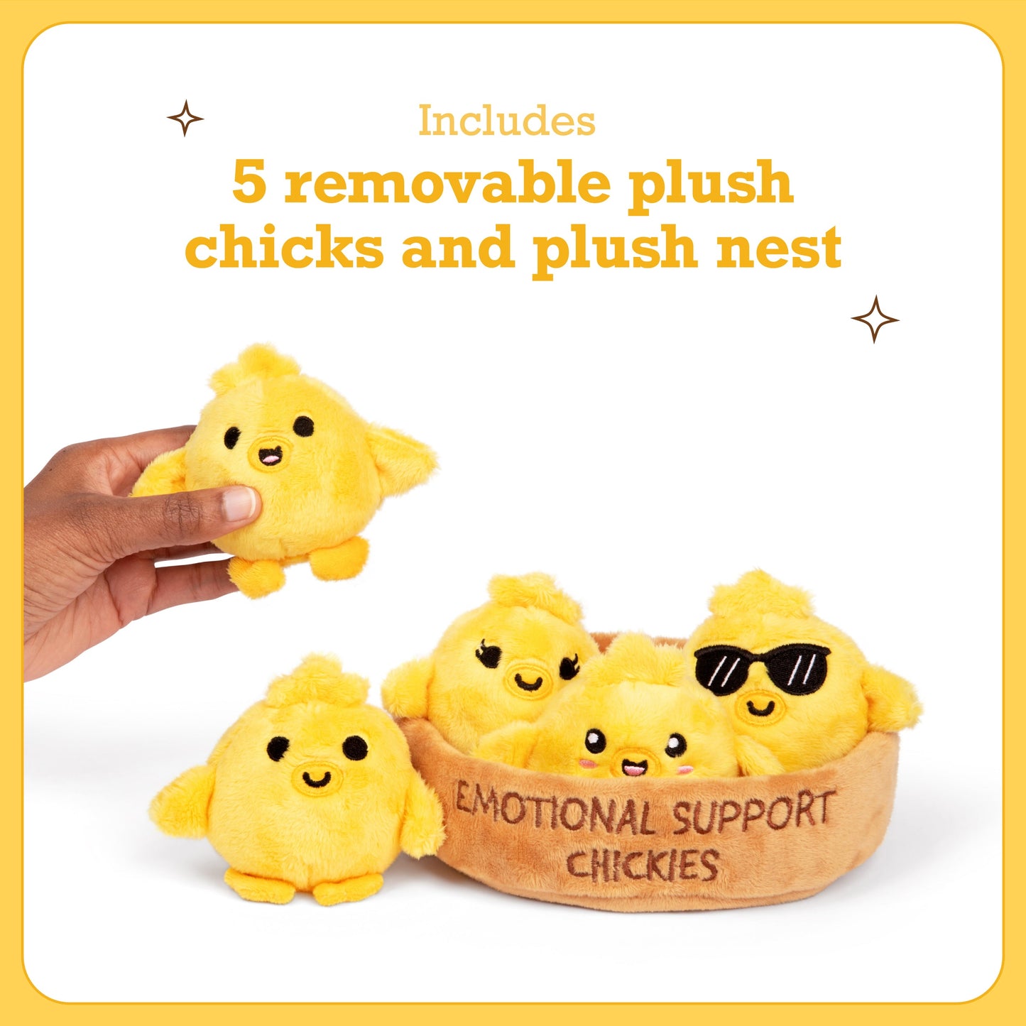 Emotional Support Chickies - Bộ Gà Bông Hỗ Trợ Cảm Xúc - Relatable - Hình ảnh chi tiết 2