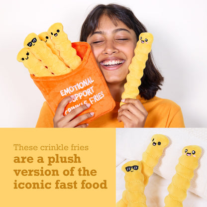 Emotional Support Crinkle Fries - Bộ Gấu Bông Khoai Tây Chiên Cao Cấp - Relatable