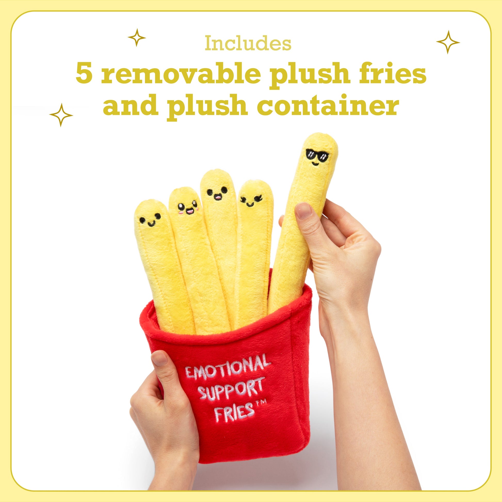 Emotional Support Fries Gấu Bông Khoai Tây Chiên Cảm Xúc Relatable - Hình ảnh chi tiết 2