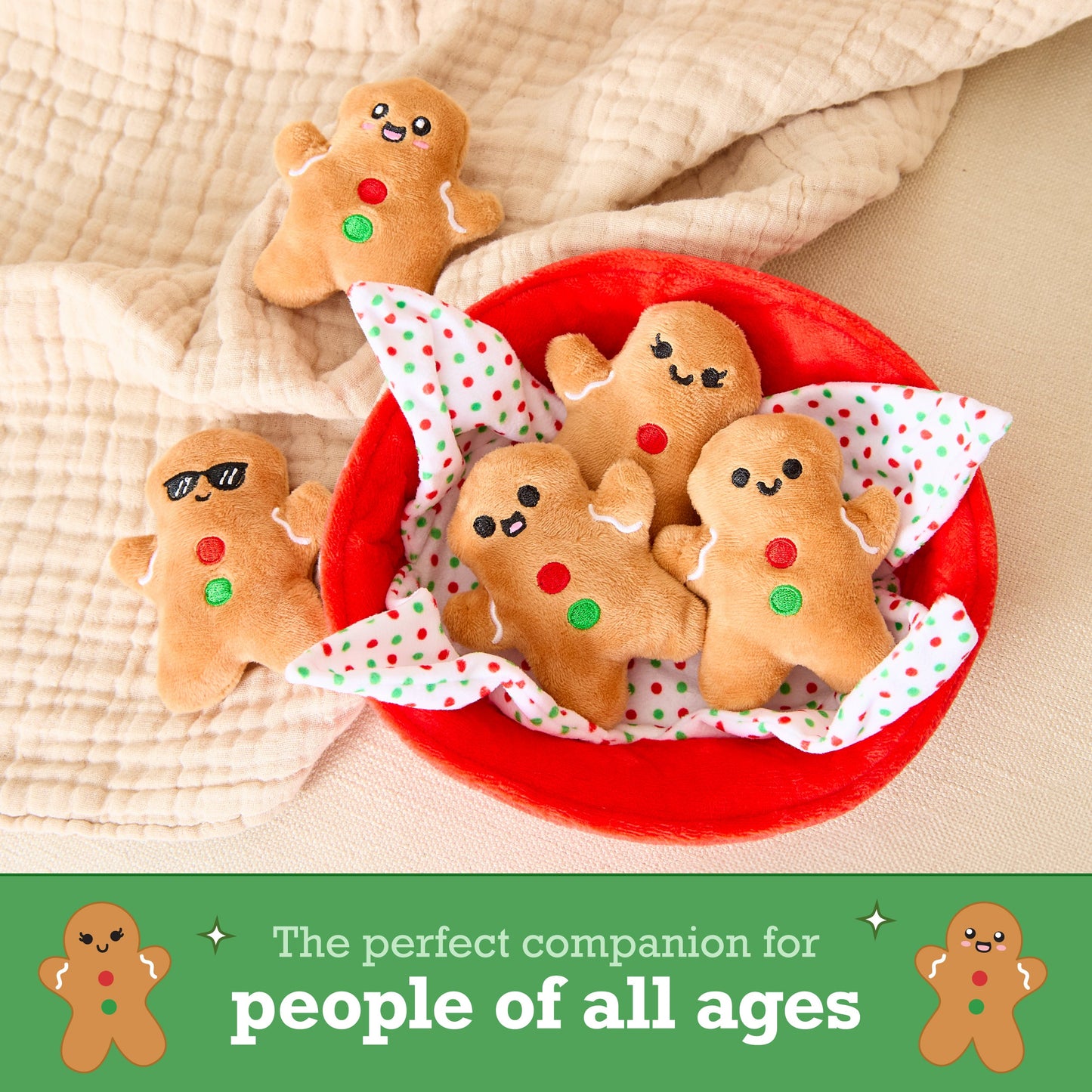 Emotional Support Gingerbread – Thú Bông Bánh Gừng Noel – Relatable - Hình ảnh bổ sung 6