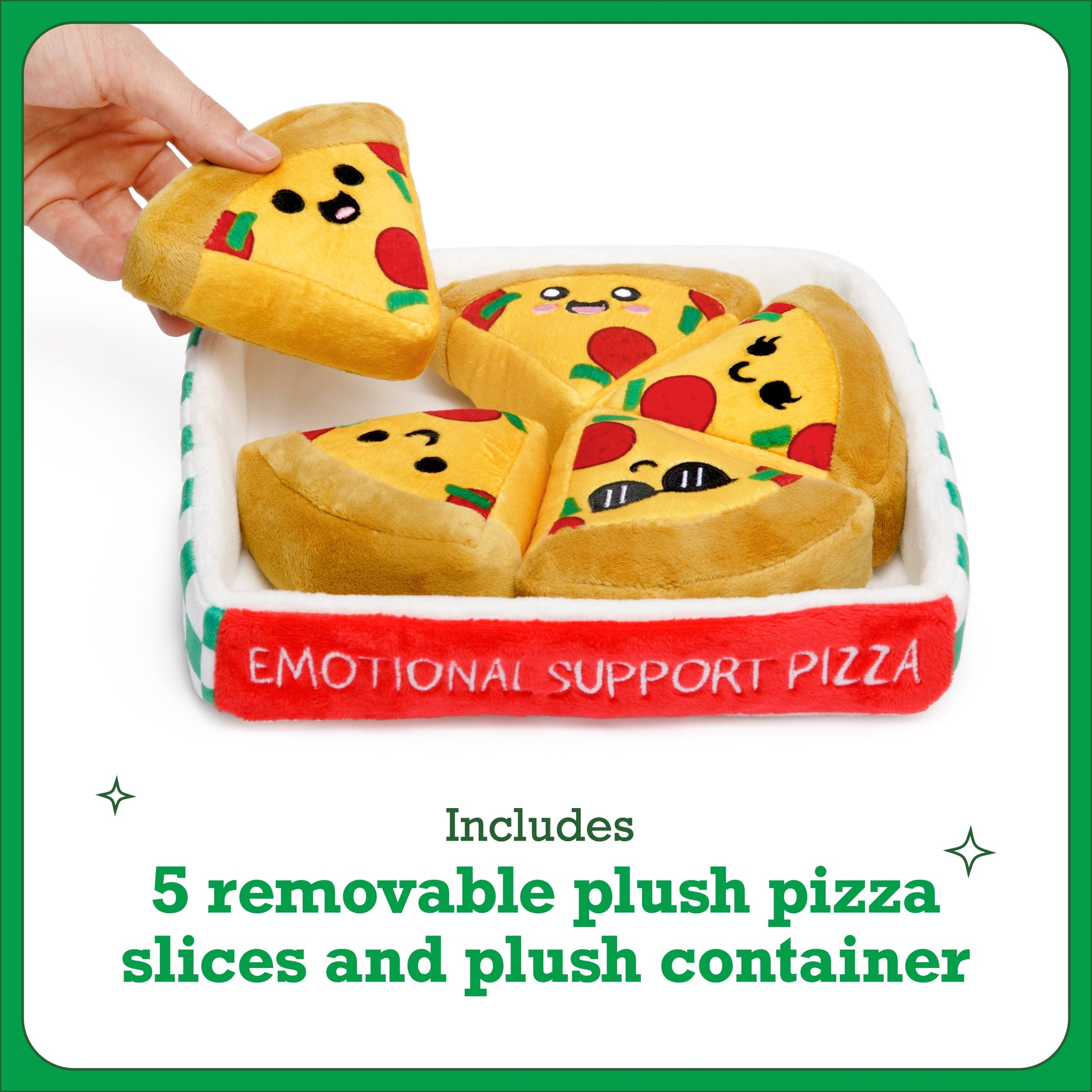 Emotional Support Pizza - Thú Nhồi Bông Miếng Pizza Đáng Yêu - Relatable - Hình ảnh chi tiết 2