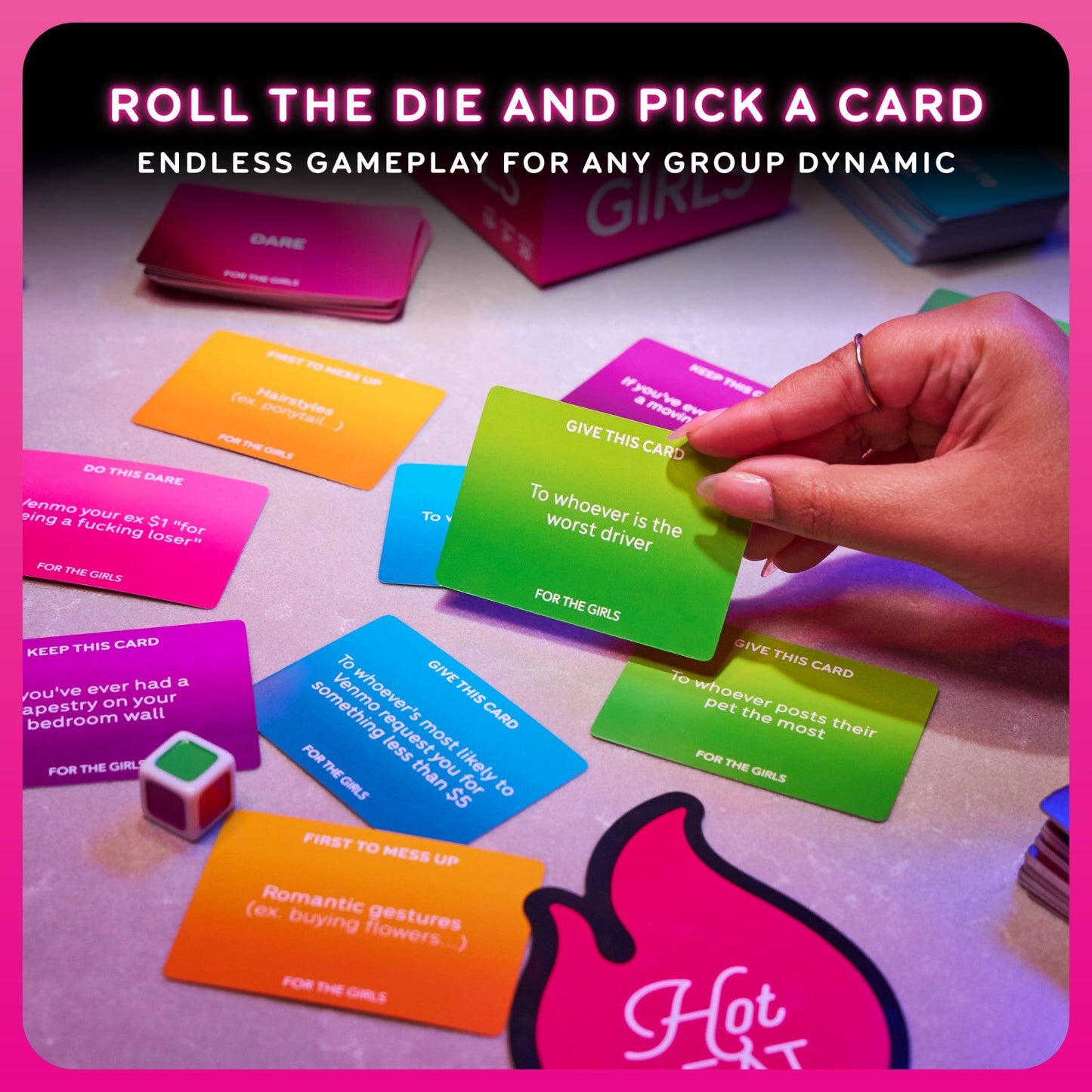 For the Girls™ - Ultimate Girl's Night Card Game - Board Game Thẻ Bài Tiệc Tùng Phái Nữ - Relatable - Hình ảnh bổ sung 4
