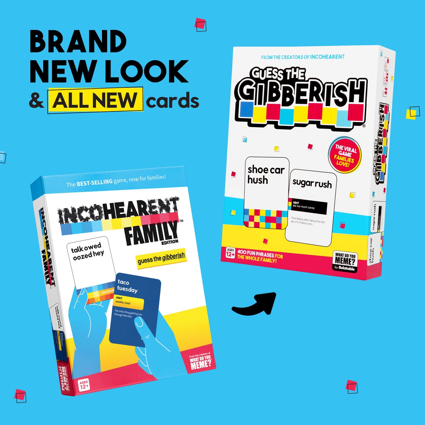 Incohearent™ Family Edition - Board Game Giải Đố Guess the Gibberish - Relatable - Hình ảnh chi tiết 2