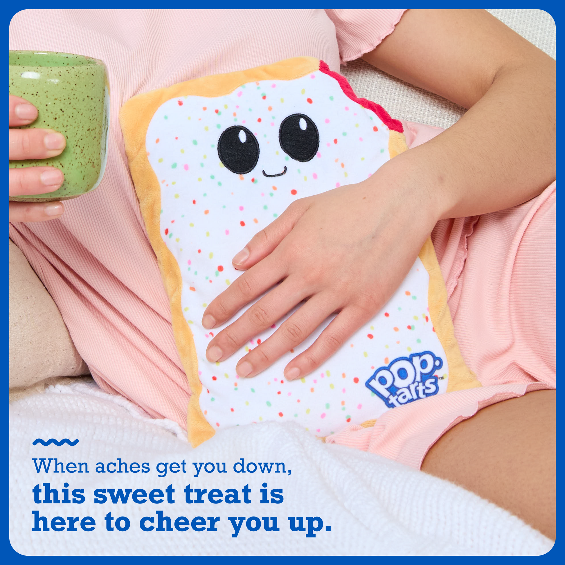 Pop-Tarts™ Happy Helpers Microwavable Plush Heating Pad - Gấu Bông Sưởi Ấm Giảm Đau Relatable - Hình ảnh bổ sung 4