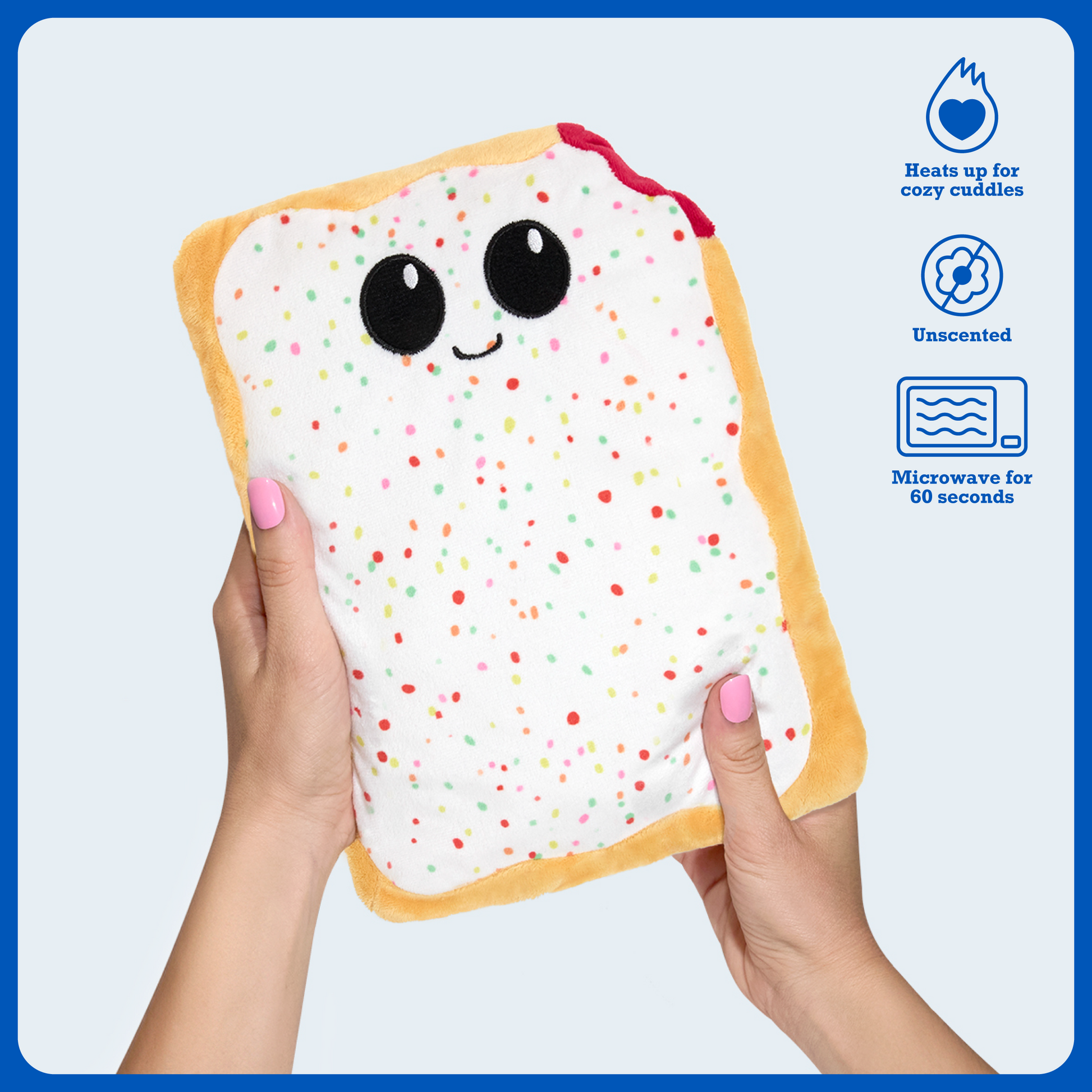 Pop-Tarts™ Happy Helpers Microwavable Plush Heating Pad - Gấu Bông Sưởi Ấm Giảm Đau Relatable - Hình ảnh chi tiết 2