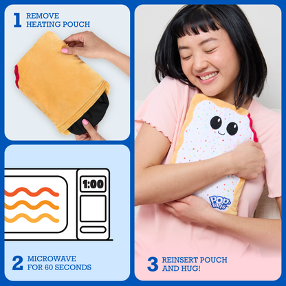 Pop-Tarts™ Happy Helpers Microwavable Plush Heating Pad - Gấu Bông Sưởi Ấm Giảm Đau Relatable - Hình ảnh bổ sung 5