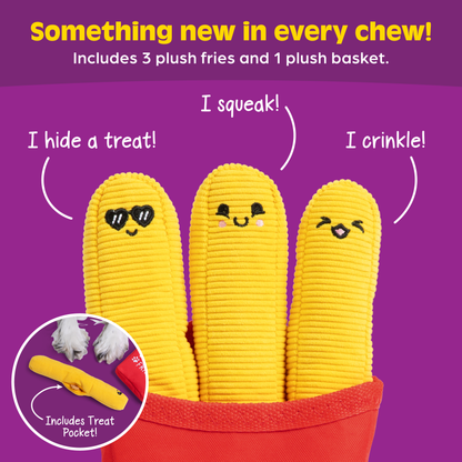 Emotional Support Pet Fries – Đồ Chơi Nhồi Bông Cho Chó – Relatable - Góc nhìn khác 3