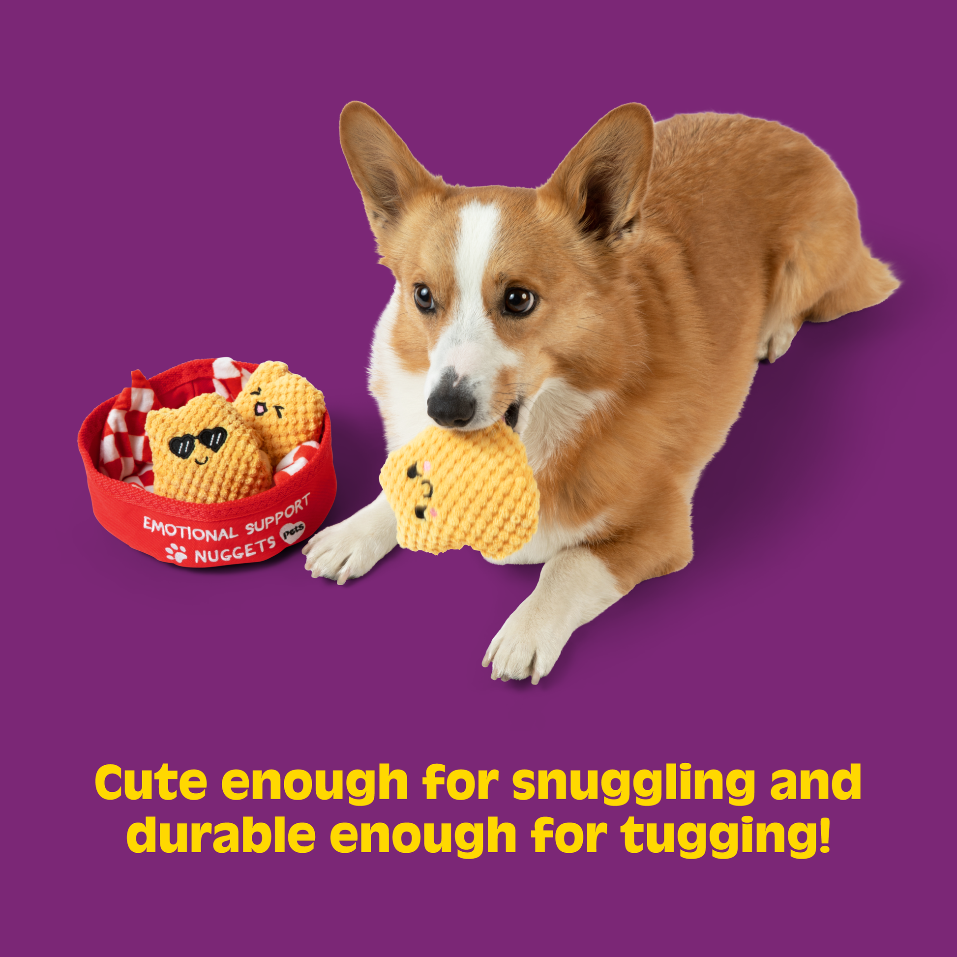 Emotional Support Pet Nuggets – Plush Dog Toy - Đồ chơi nhồi bông cho chó - Relatable - Hình ảnh bổ sung 7