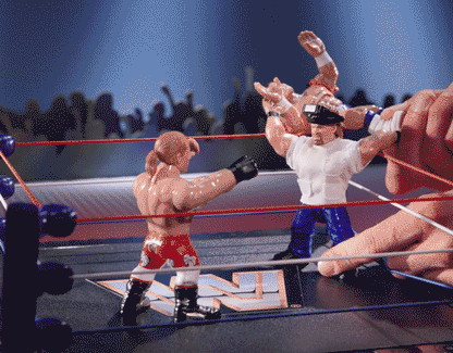 WWE Retro Action Figure 4-Pack Bundle - Bộ 4 Mô Hình Đô Vật Mỹ Retro - Mattel Creations
