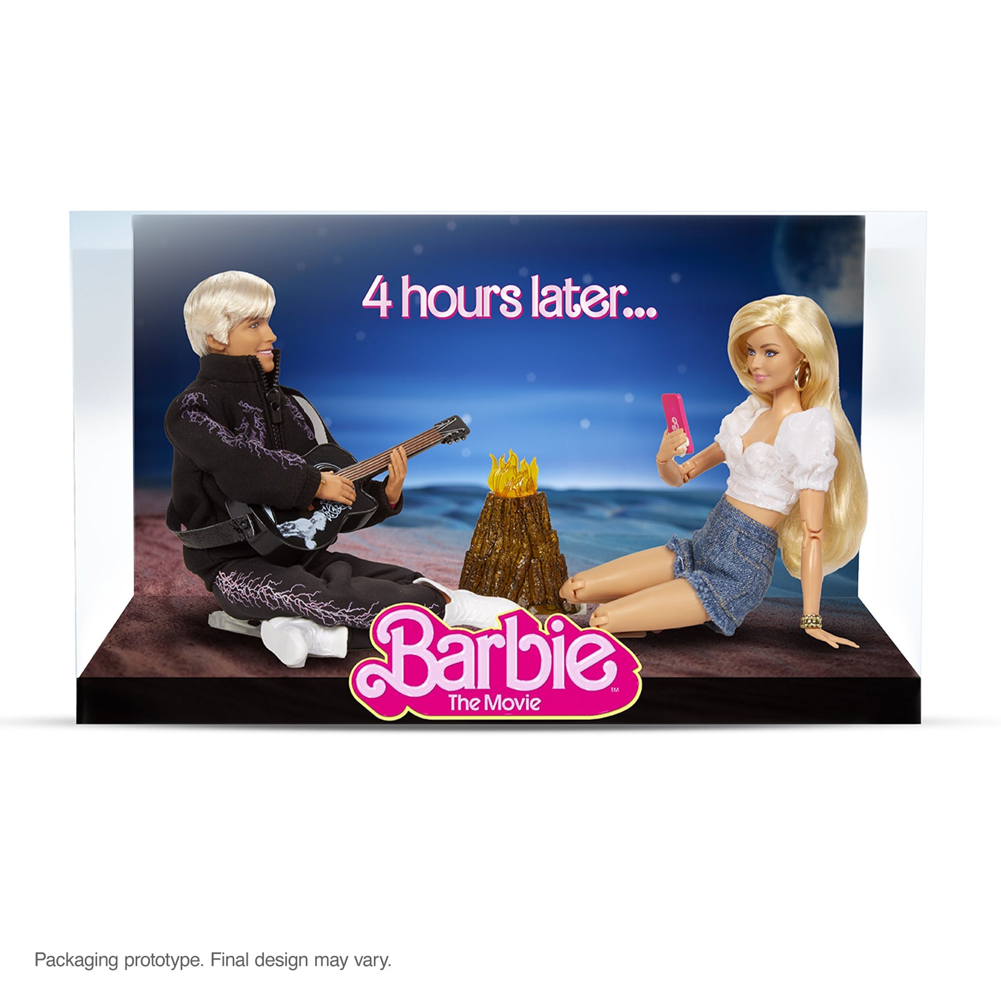 Barbie The Movie Barbie and Ken Campfire Scene 2-Pack - Bộ 2 Búp Bê Sưu Tầm Cảnh Lửa Trại - Barbie Signature JBJ21 Barbie Sig
