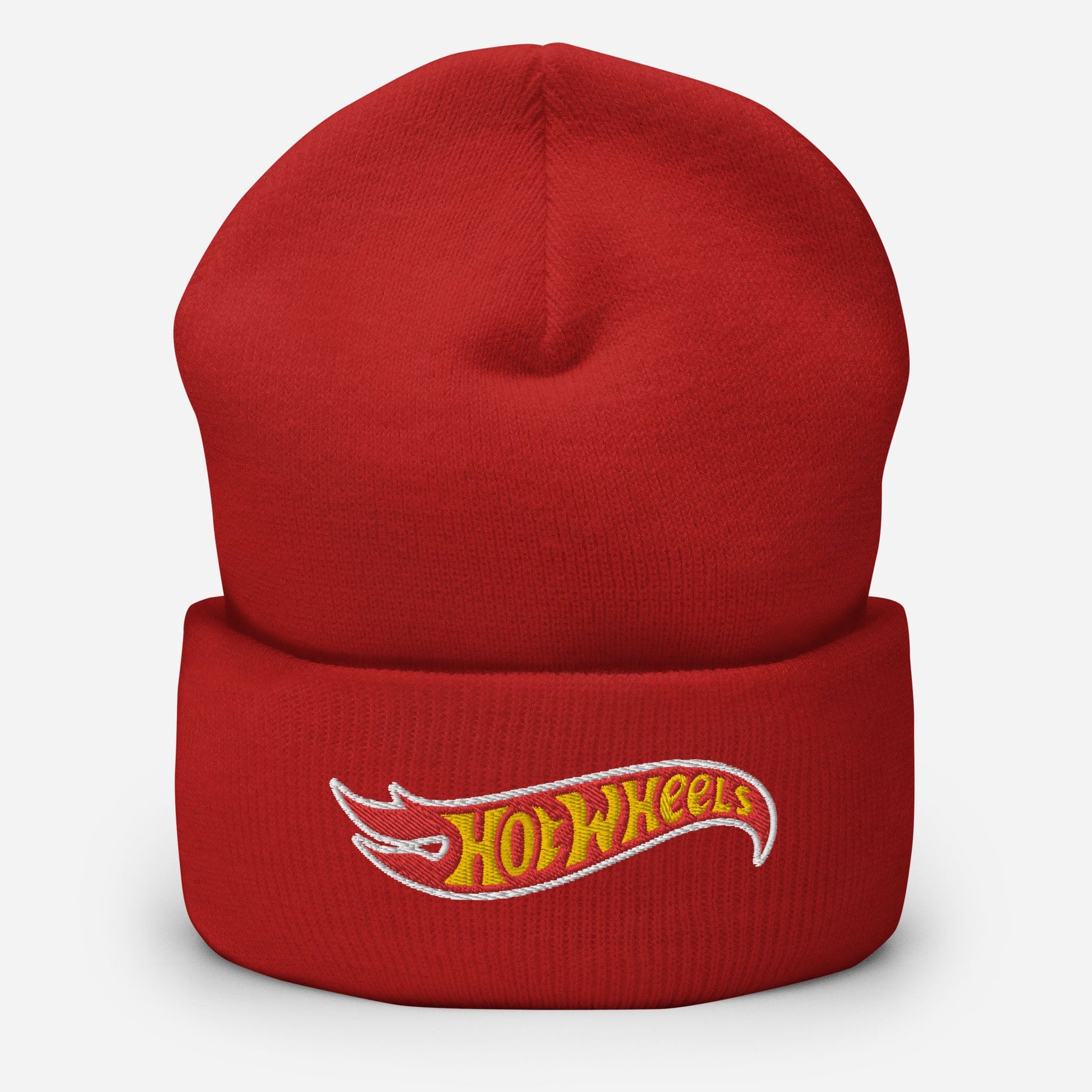 Hot Wheels Red Cuffed Beanie Mũ Len Đỏ Giữ Ấm Hot Wheels - Hình ảnh sản phẩm