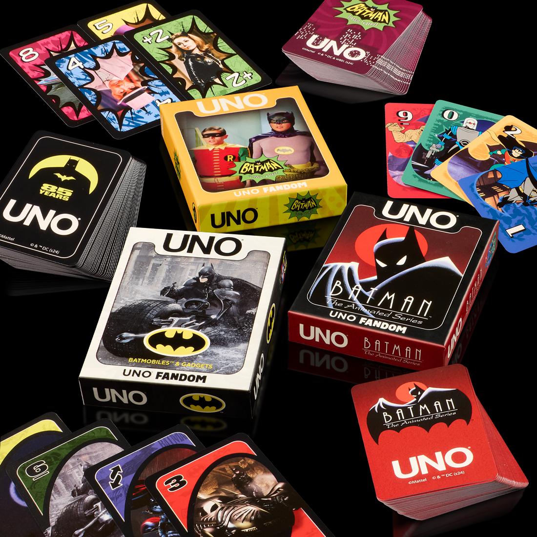 UNO Fandom Batman Classic TV Series Deck - Trò Chơi Thẻ Bài Sưu Tầm Kỷ Niệm 85 Năm - Mattel Creations - Hình ảnh bổ sung 4