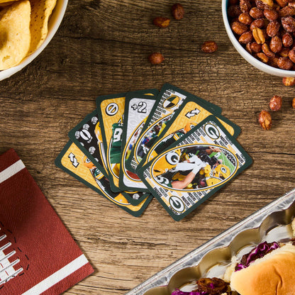 UNO Fandom NFL Green Bay Packers Game Deck - Bộ Bài Thẻ Bài Thể Thao Mattel - Góc nhìn khác 3