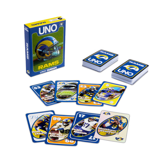 UNO Fandom NFL Los Angeles Rams Game Deck - Trò Chơi Thẻ Bài Sưu Tầm Mattel - Hình ảnh sản phẩm
