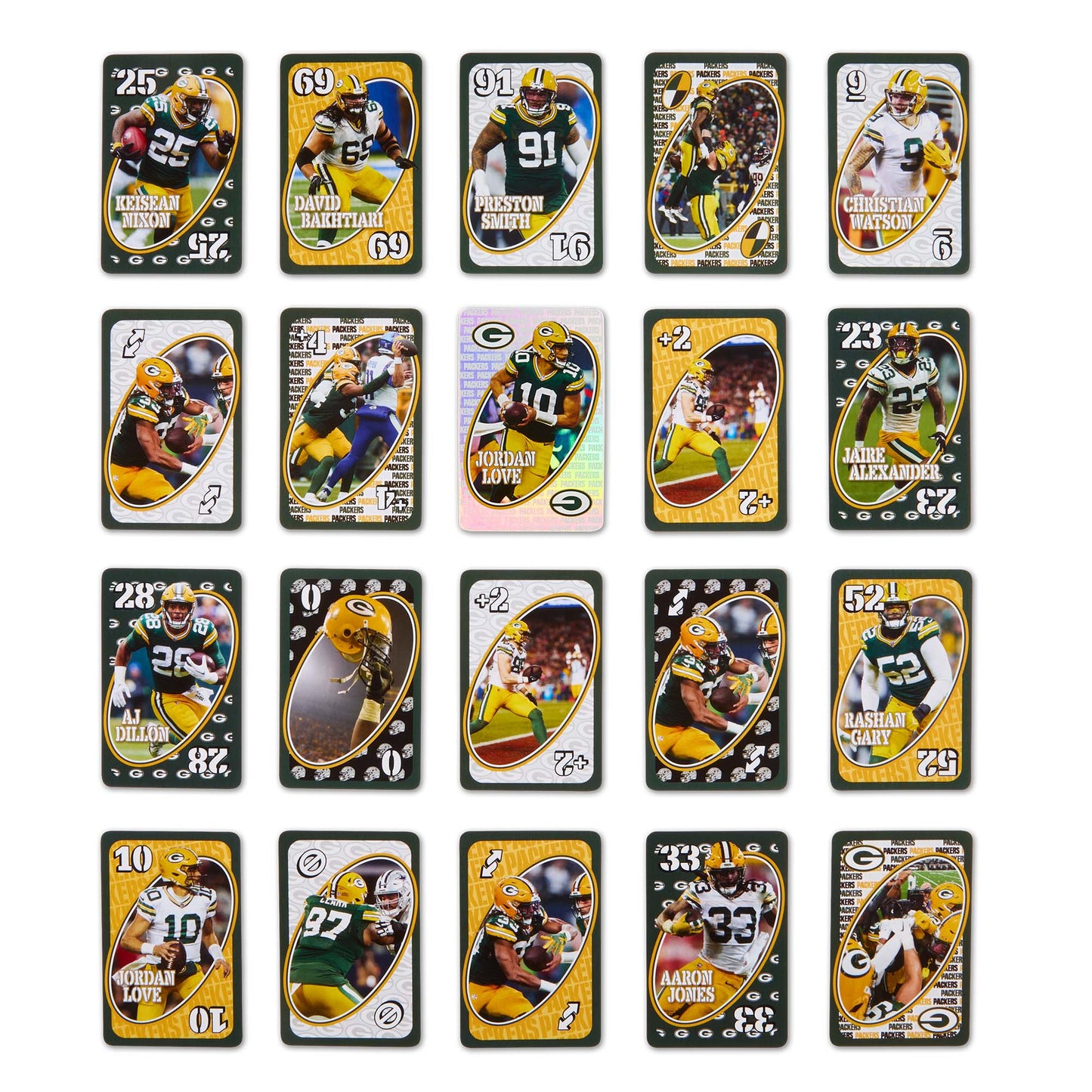 UNO Fandom NFL Green Bay Packers Game Deck - Bộ Bài Thẻ Bài Thể Thao Mattel - Hình ảnh bổ sung 6