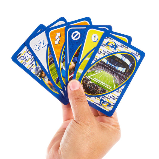 UNO Fandom NFL Los Angeles Rams Game Deck - Trò Chơi Thẻ Bài Sưu Tầm Mattel - Hình ảnh chi tiết 2