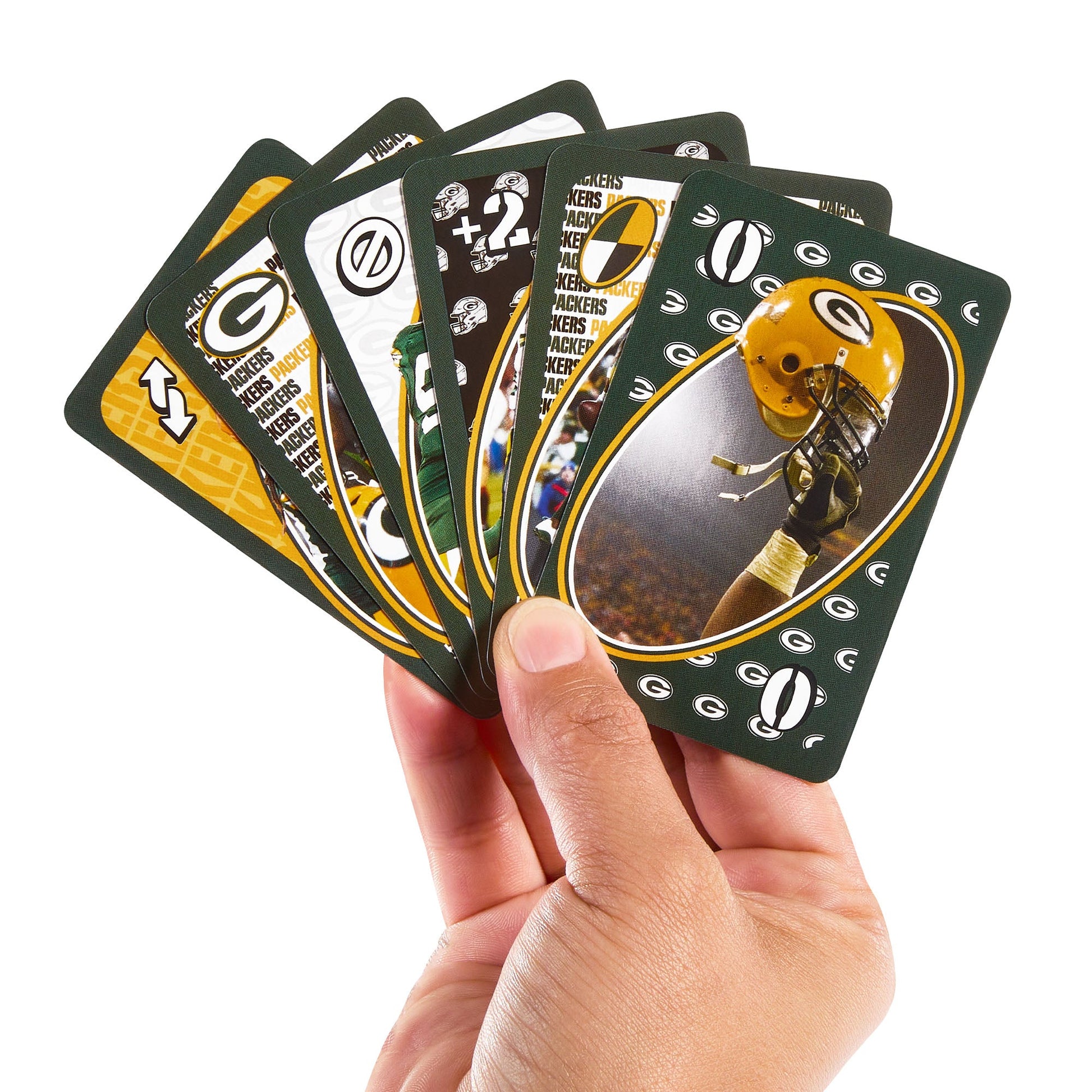 UNO Fandom NFL Green Bay Packers Game Deck - Bộ Bài Thẻ Bài Thể Thao Mattel - Hình ảnh chi tiết 2