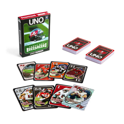 UNO Fandom NFL Tampa Bay Buccaneers Game Deck - Board Game Thẻ Bài Thể Thao - Mattel - Hình ảnh sản phẩm