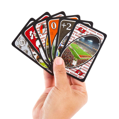 UNO Fandom NFL Tampa Bay Buccaneers Game Deck - Board Game Thẻ Bài Thể Thao - Mattel - Hình ảnh chi tiết 2