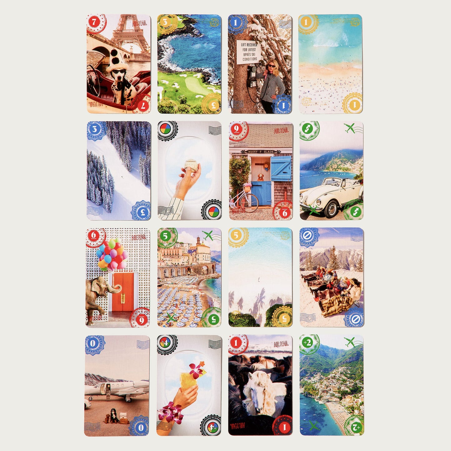 UNO Artiste Series Gray Malin Card Deck - Bộ Bài Nghệ Thuật Cao Cấp - Mattel JDK59 - Hình ảnh chi tiết 2
