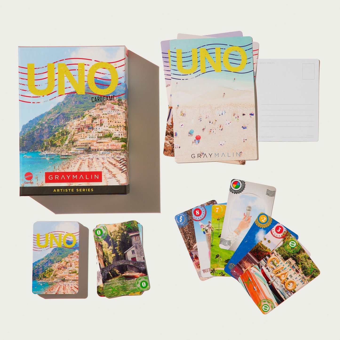 UNO Artiste Series Gray Malin Card Deck - Bộ Bài Nghệ Thuật Cao Cấp - Mattel JDK59