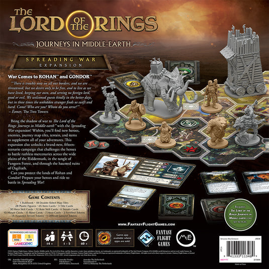 The Lord of the Rings: Journeys in Middle-earth - Spreading War Expansion - Bản Mở Rộng Board Game Chiến Thuật - Fantasy Flight Games