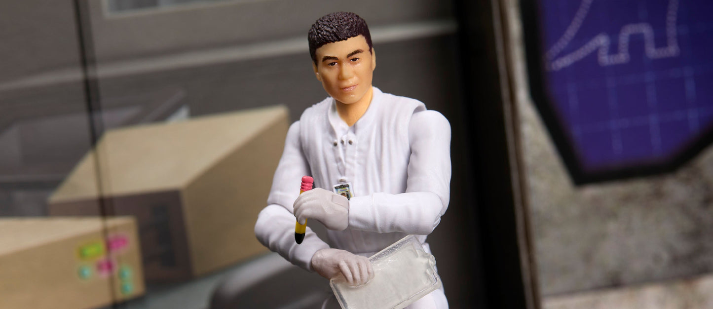 Jurassic World Hammond Collection Lab Tour Dr. Henry Wu - Mô Hình Nhân Vật Sưu Tầm Kỷ Niệm 30 Năm - Mattel Creations Exclusive