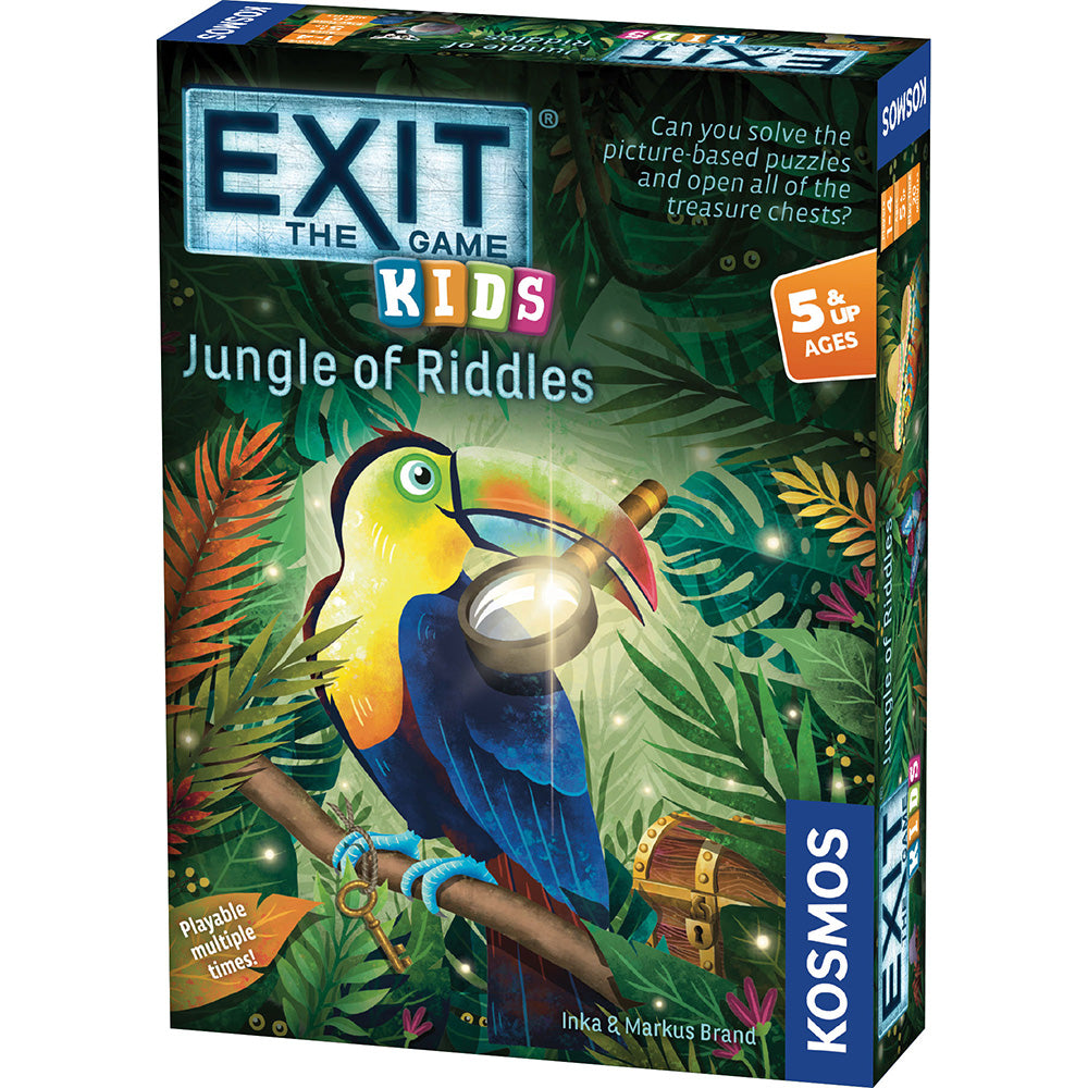 EXIT: The Game - Kids - Jungle of Riddles - Board Game Giải Đố Trẻ Em - Thames & Kosmos - Hình ảnh sản phẩm