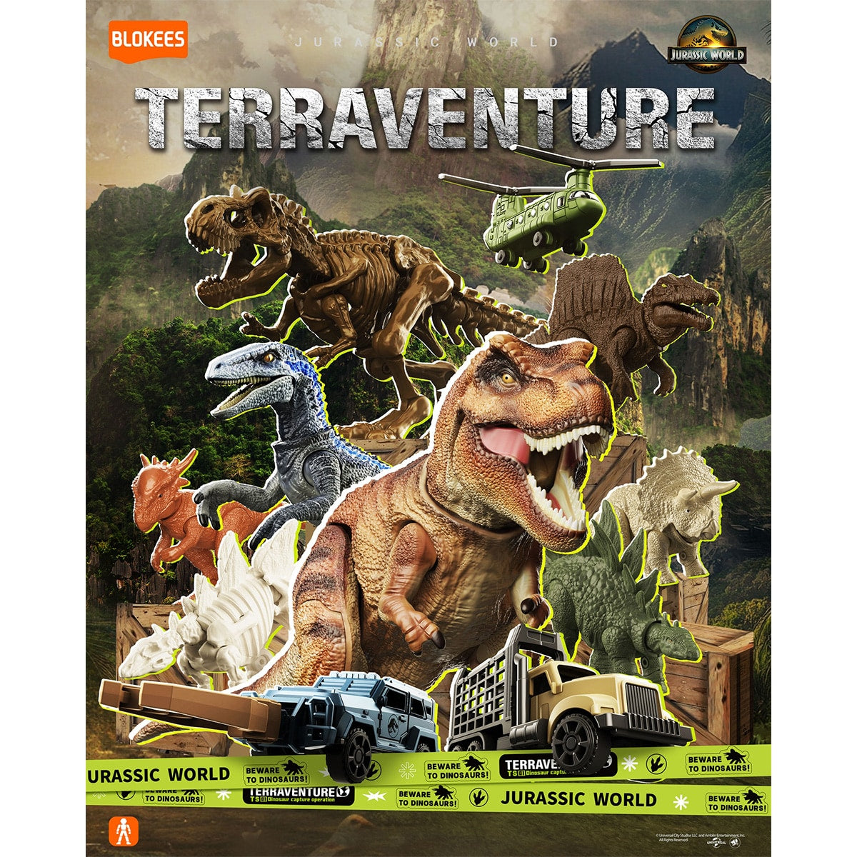 Đồ Chơi Mô Hình Jurasic World Bộ Sưu Tập Ngẫu Nhiên 01 BLOKEES 75641