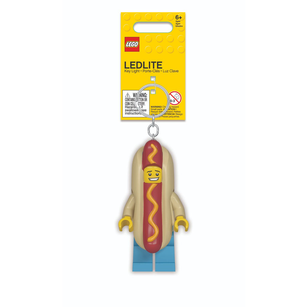 LEGO® Hot Dog Guy Key Light - Móc Khóa Đèn Pin Hình Người Xúc Xích - LEGO - Góc nhìn khác 3