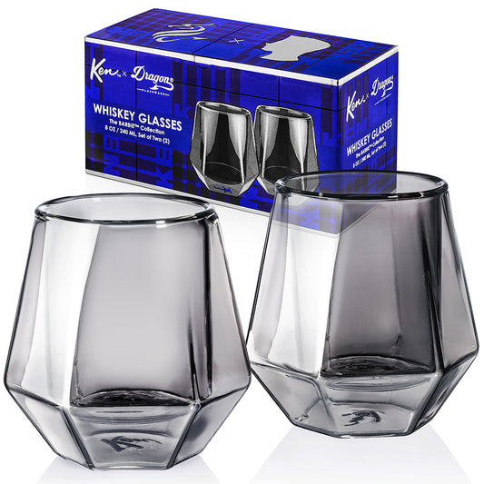 Barbie™ X Dragon Glassware® Ken™ Whiskey Glasses - Bộ 2 Ly Thủy Tinh Whiskey Cách Nhiệt Cao Cấp - Dragon Glassware - Hình ảnh sản phẩm
