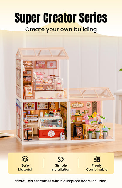 Rolife Super Creator Series - 3 in 1 L Shape - Mô hình nhà gỗ DIY tí hon - Rolife