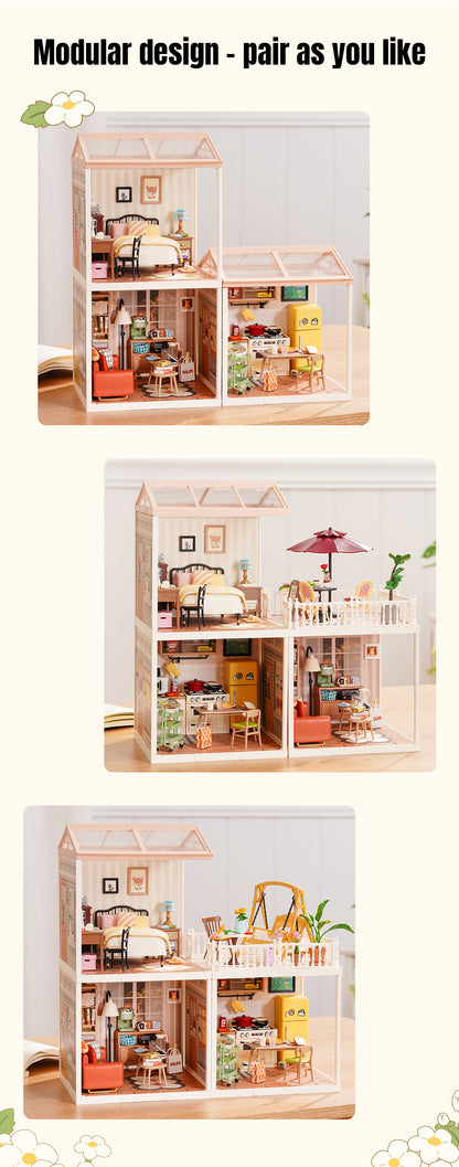 Rolife Super Creator Series - 3 in 1 L Shape - Mô hình nhà gỗ DIY tí hon - Rolife