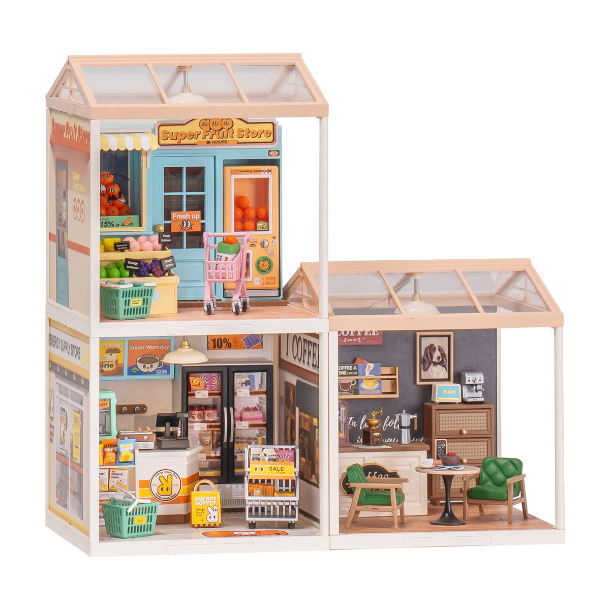 Rolife Super Creator - Super Store Series - Mô hình nhà gỗ tí hon DIY - Rolife