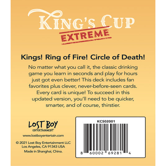 King's Cup Extreme Party Game - Board Game Tiệc Tùng Thẻ Bài Chống Nước - Lost Boy Entertainment