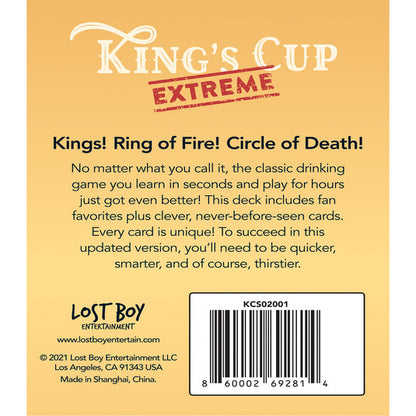 King's Cup Extreme Party Game - Board Game Tiệc Tùng Thẻ Bài Chống Nước - Lost Boy Entertainment