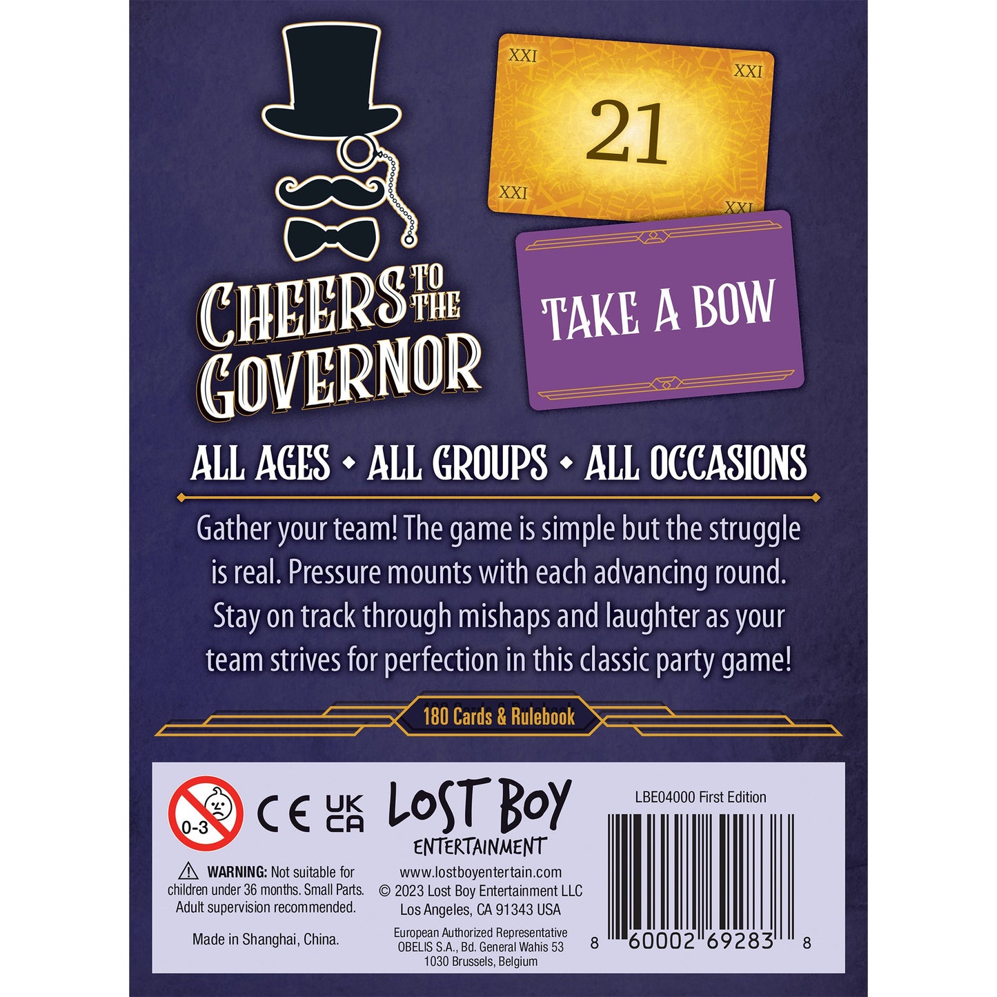 Cheers To The Governor Party Game - Trò chơi thẻ bài tiệc tùng - Lost Boy Entertainment