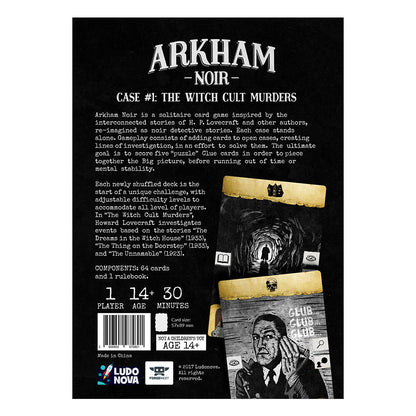 Arkham Noir Card Game - Trò chơi thẻ bài thám tử Solo - Ludonova