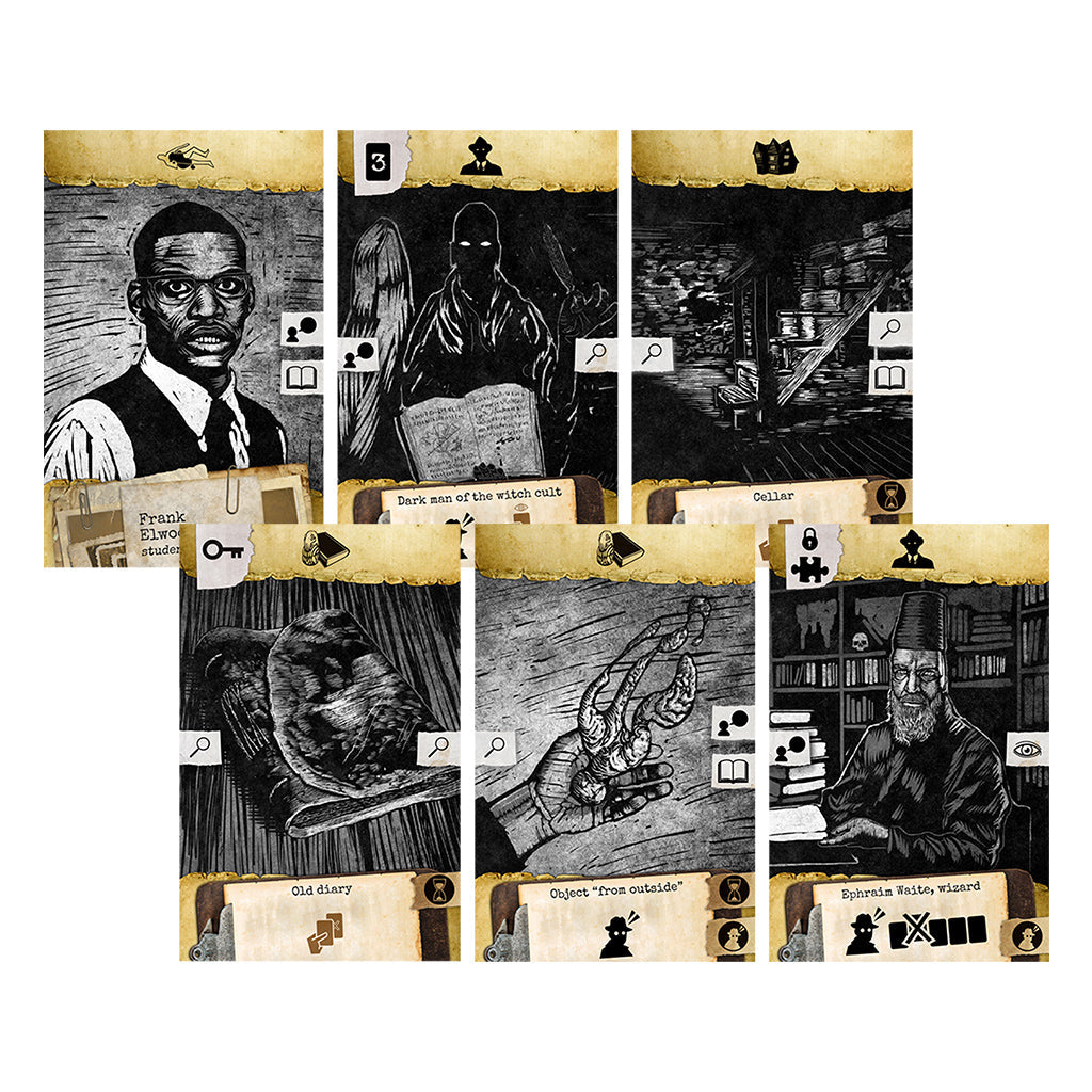 Arkham Noir Card Game - Trò chơi thẻ bài thám tử Solo - Ludonova