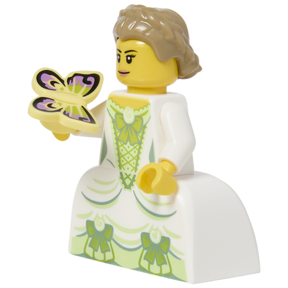 Minifigure French Queen and Butterfly - Mô hình nhân vật LEGO chính hãng - Hình ảnh chi tiết 2