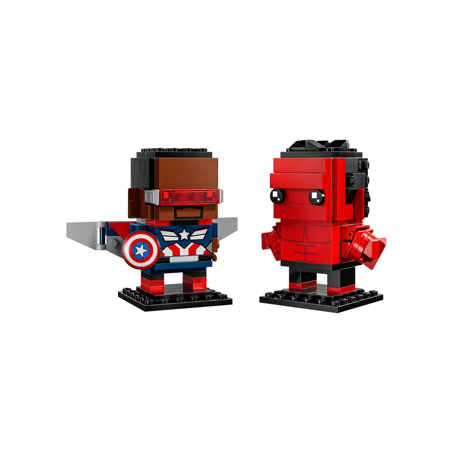 LEGO® BrickHeadz™ Captain America & Red Hulk Figures Mô hình Lắp ráp Siêu anh hùng Marvel LEGO 40668 - Góc nhìn khác 3