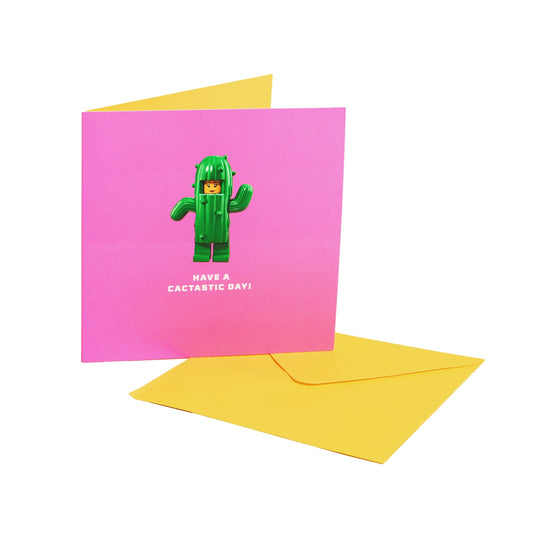 Greeting Card - Have a Cactastic Day - Thiệp Chúc Mừng LEGO Chính Hãng